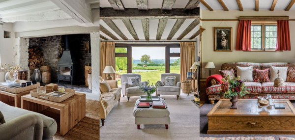 Villa dengan perabotan antik dan hiasan dinding bergaya eropa